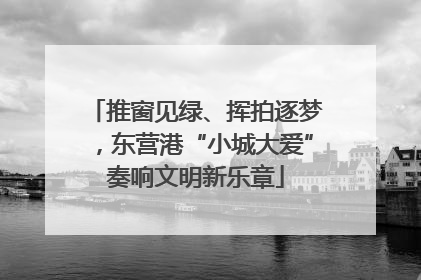推窗见绿、挥拍逐梦，东营港“小城大爱”奏响文明新乐章