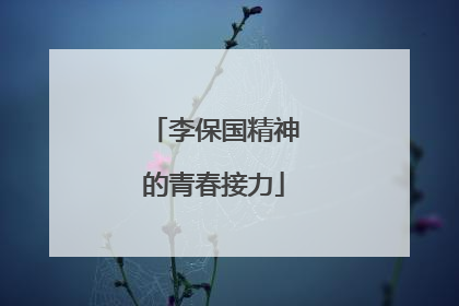 李保国精神的青春接力