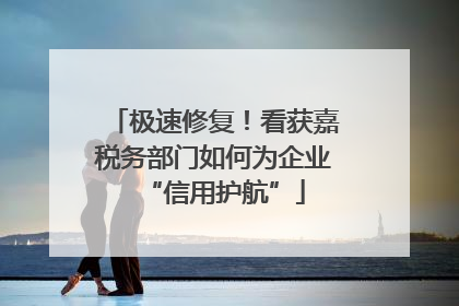 极速修复！看获嘉税务部门如何为企业“信用护航”