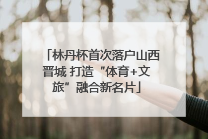 林丹杯首次落户山西晋城 打造“体育+文旅”融合新名片