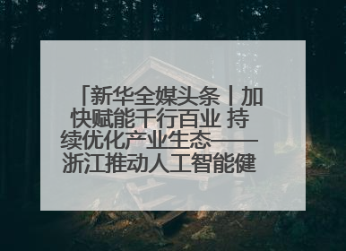 新华全媒头条丨加快赋能千行百业 持续优化产业生态——浙江推动人工智能健康有序发展观察