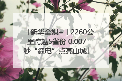 新华全媒+丨2260公里跨越5省份 0.007秒“疆电”点亮山城