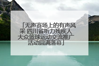 无声赛场上的有声风采 四川省听力残疾人大众篮球运动交流推广活动圆满落幕