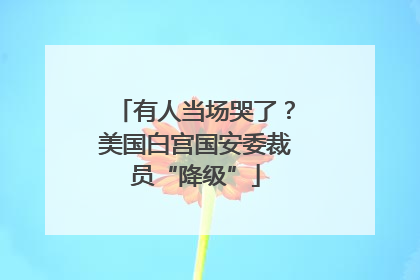 有人当场哭了？美国白宫国安委裁员“降级”