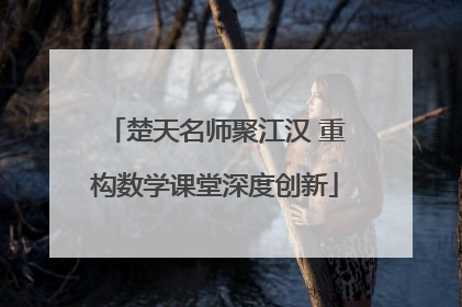 楚天名师聚江汉 重构数学课堂深度创新