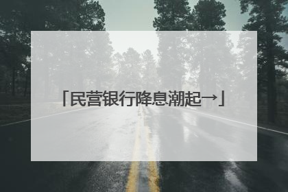 民营银行降息潮起→
