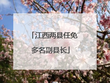 江西两县任免多名副县长