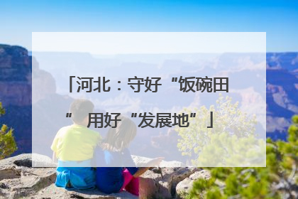 河北：守好“饭碗田” 用好“发展地”