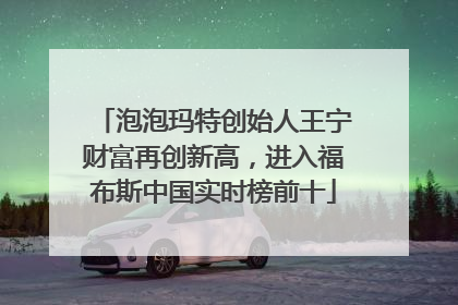 泡泡玛特创始人王宁财富再创新高，进入福布斯中国实时榜前十