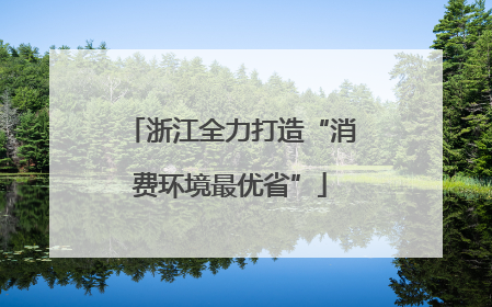 浙江全力打造“消费环境最优省”