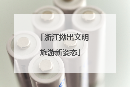 浙江拗出文明旅游新姿态