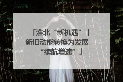 淮北“新机遇”丨新旧动能转换为发展“续航增速”
