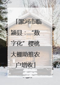 漯河市临颍县：“数字化”樱桃大棚助推农户增收