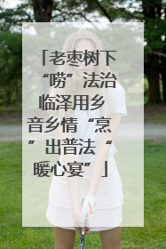 老枣树下“唠”法治 临泽用乡音乡情“烹”出普法“暖心宴”