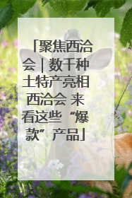 聚焦西洽会｜数千种土特产亮相西洽会 来看这些“爆款”产品
