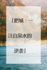 肥城：一汪自泉水的逆袭