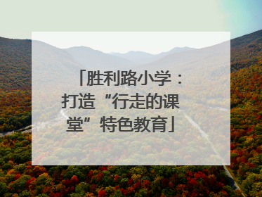 胜利路小学：打造“行走的课堂”特色教育