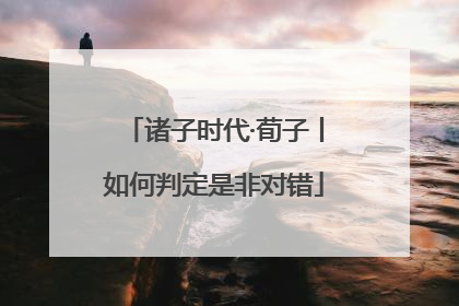 诸子时代·荀子丨如何判定是非对错