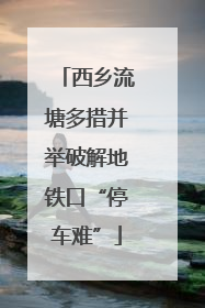 西乡流塘多措并举破解地铁口“停车难”