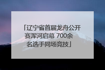 辽宁省首届龙舟公开赛浑河启幕 700余名选手同场竞技