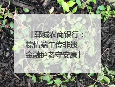 郓城农商银行：粽情端午传非遗 金融护老守安康