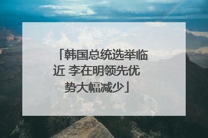 韩国总统选举临近 李在明领先优势大幅减少