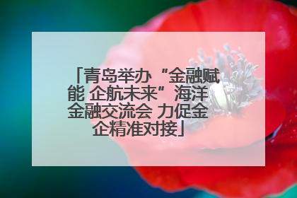 青岛举办“金融赋能 企航未来”海洋金融交流会 力促金企精准对接