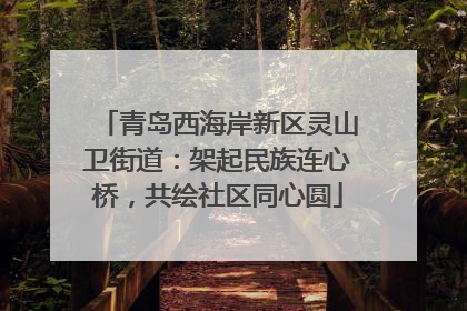 青岛西海岸新区灵山卫街道：架起民族连心桥，共绘社区同心圆