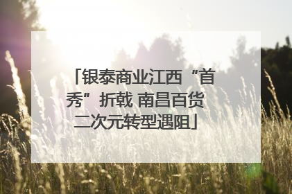 银泰商业江西“首秀”折戟 南昌百货二次元转型遇阻