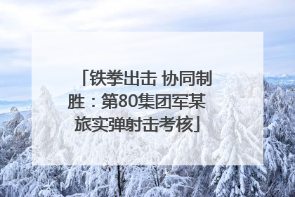 铁拳出击 协同制胜：第80集团军某旅实弹射击考核