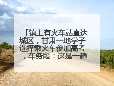 镇上有火车站直达城区，甘肃一地学子选择乘火车参加高考，车务段：这是一趟逐梦列车