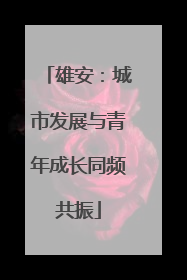 雄安：城市发展与青年成长同频共振