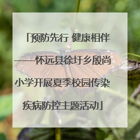 预防先行 健康相伴——怀远县徐圩乡殷尚小学开展夏季校园传染疾病防控主题活动