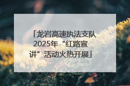 龙岩高速执法支队2025年“红路宣讲”活动火热开展