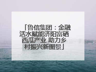 鲁信集团：金融活水赋能济阳富硒西瓜产业 助力乡村振兴新图景