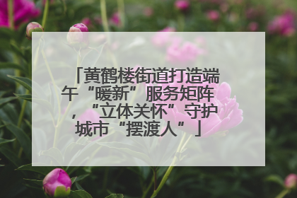 黄鹤楼街道打造端午“暖新”服务矩阵，“立体关怀”守护城市“摆渡人”