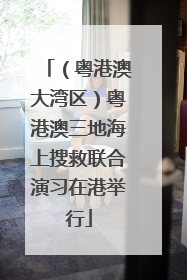 （粤港澳大湾区）粤港澳三地海上搜救联合演习在港举行