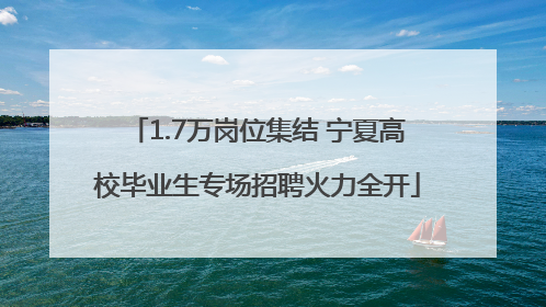 1.7万岗位集结 宁夏高校毕业生专场招聘火力全开