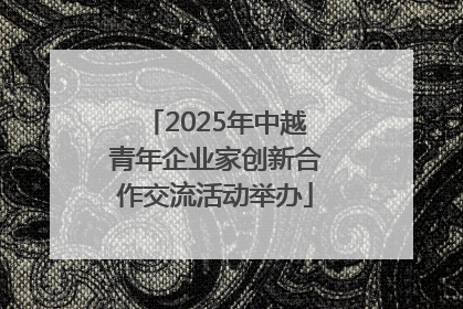 2025年中越青年企业家创新合作交流活动举办