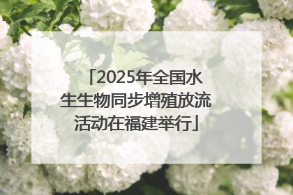 2025年全国水生生物同步增殖放流活动在福建举行