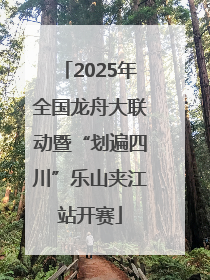 2025年全国龙舟大联动暨“划遍四川”乐山夹江站开赛