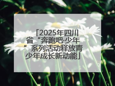 2025年四川省“奔跑吧·少年”系列活动释放青少年成长新动能