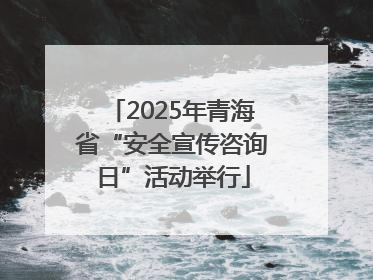 2025年青海省“安全宣传咨询日”活动举行
