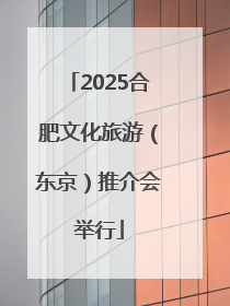 2025合肥文化旅游（东京）推介会举行