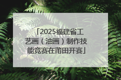 2025福建省工艺画（油画）制作技能竞赛在莆田开赛