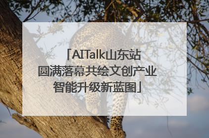 AITalk山东站圆满落幕共绘文创产业智能升级新蓝图