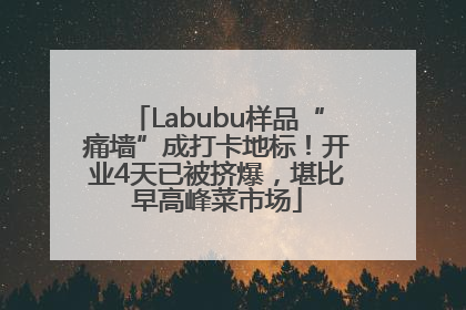 Labubu样品“痛墙”成打卡地标！开业4天已被挤爆，堪比早高峰菜市场